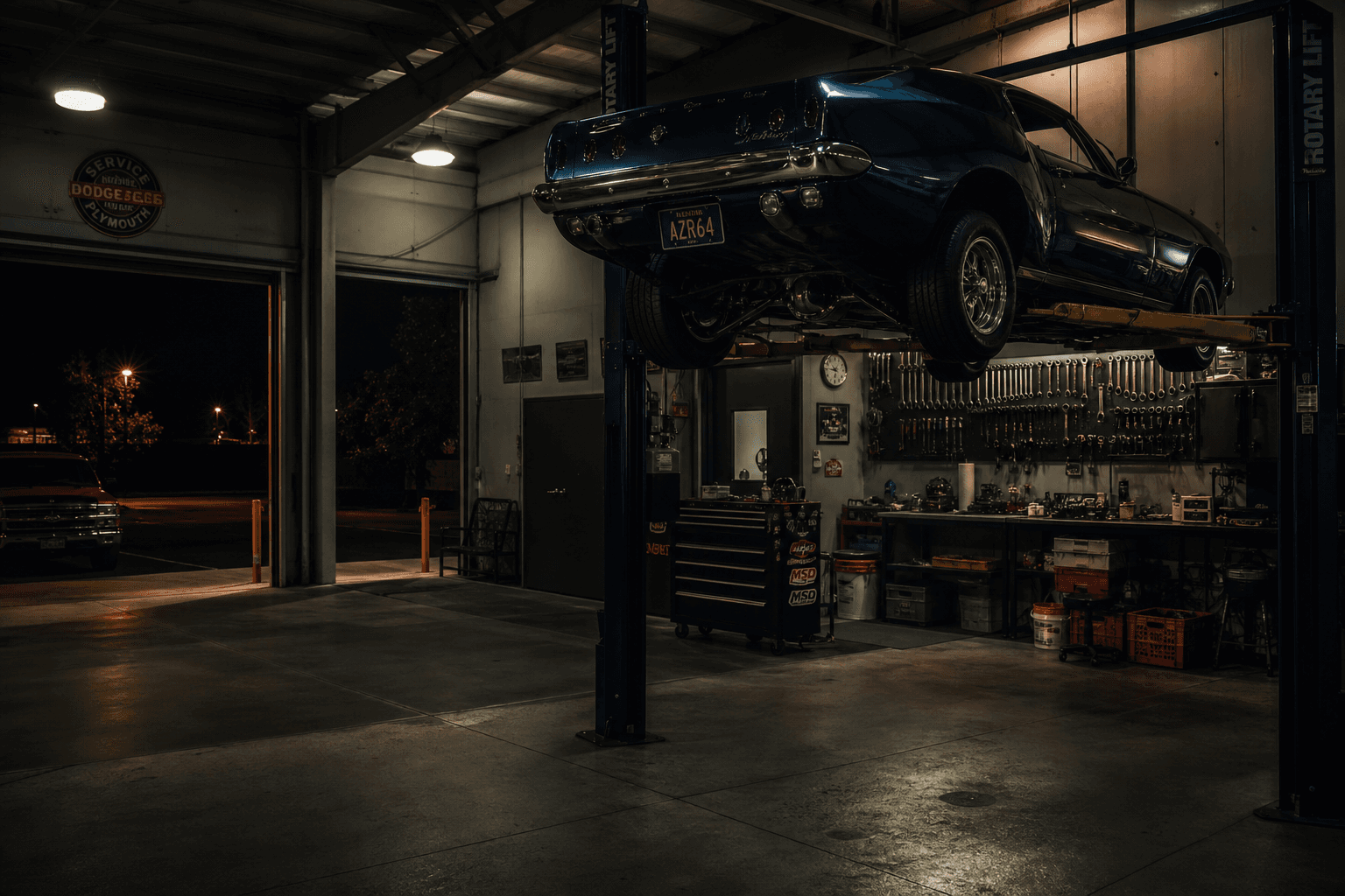 In the shop
